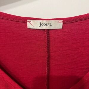 JODIFL Vibrant Red Blouse